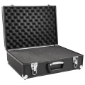 Pro Aluminum Tool Case For Digital Camera Lens Black Digital Lens Suitcase With Foam Padded